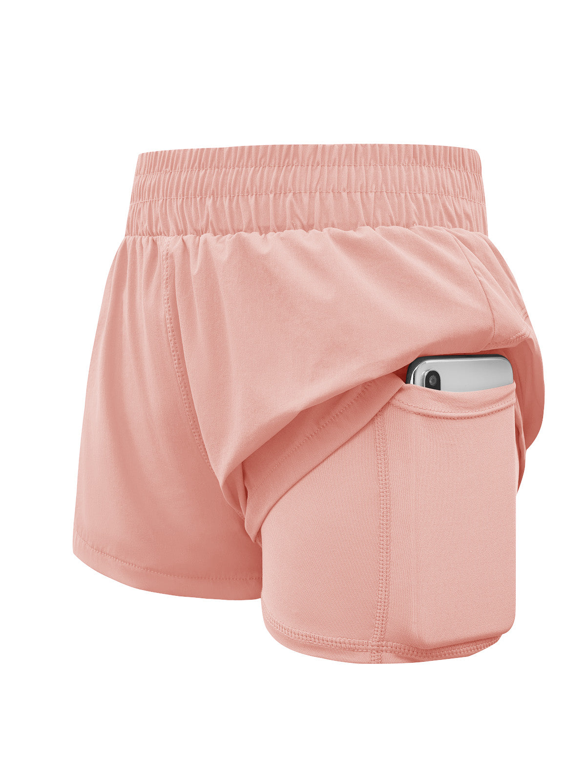 Halomorning Girls Nude Pink Athletic Shorts