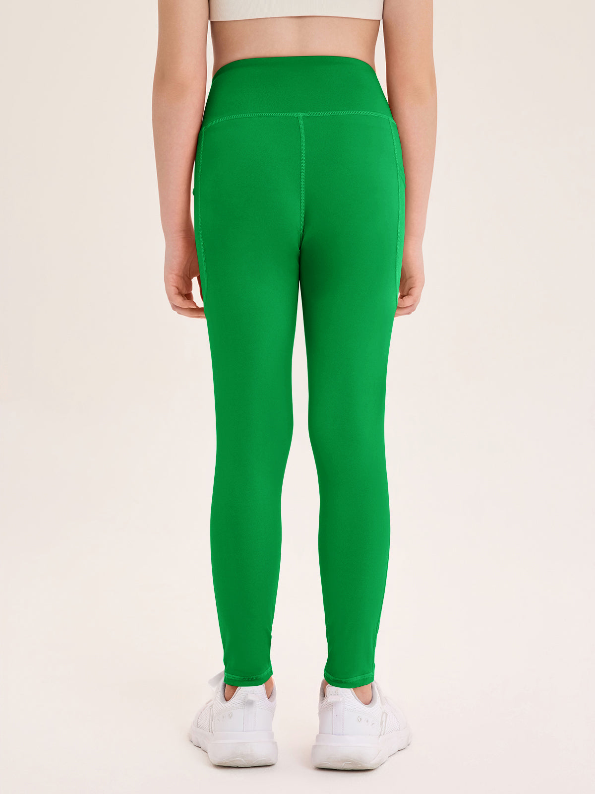 Halomorning Girls Green Athletic Leggings
