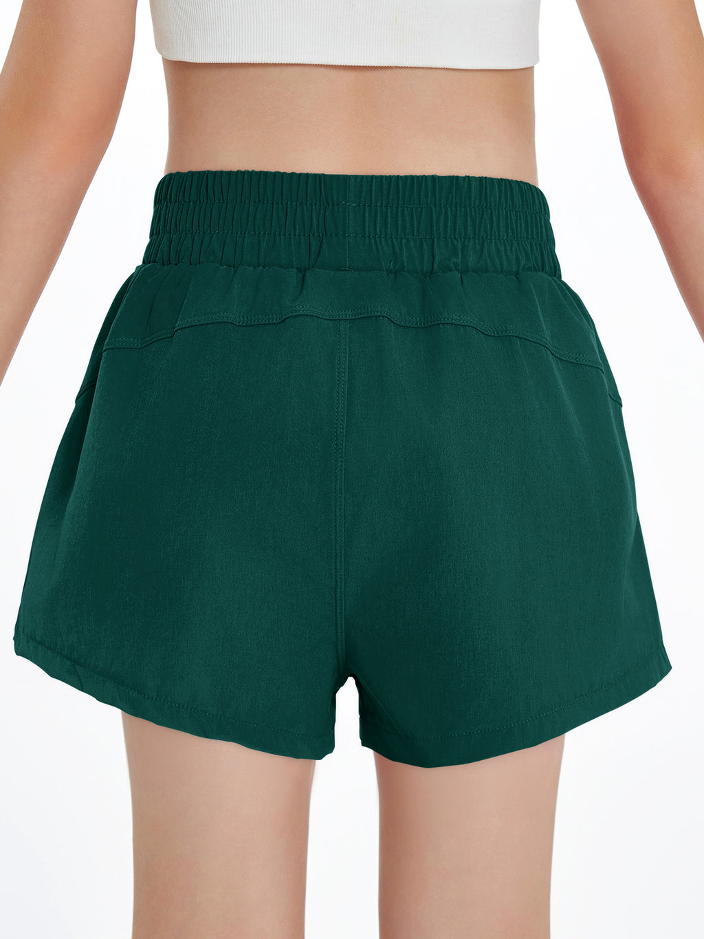 Halomorning Girls Green Athletic Shorts