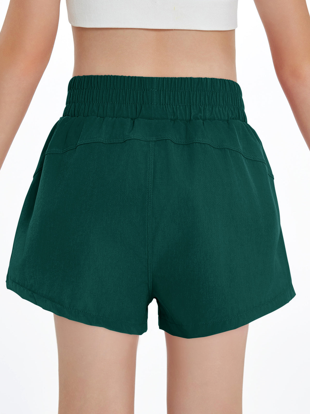 Halomorning Girls Green Athletic Shorts