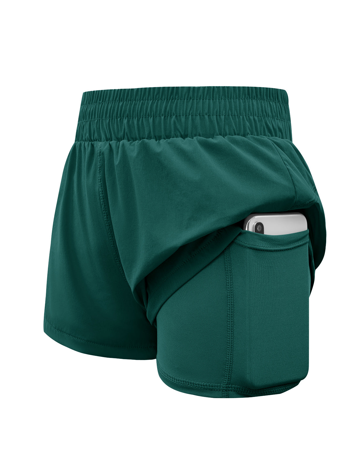 Halomorning Girls Green Athletic Shorts