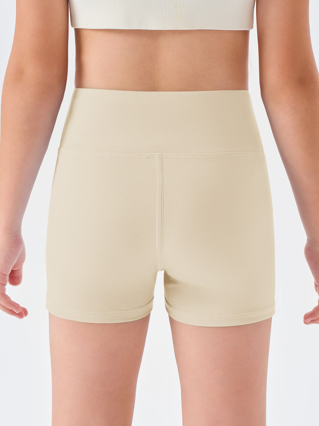 Halomorning Girls Nude High Waisted Athletic Shorts