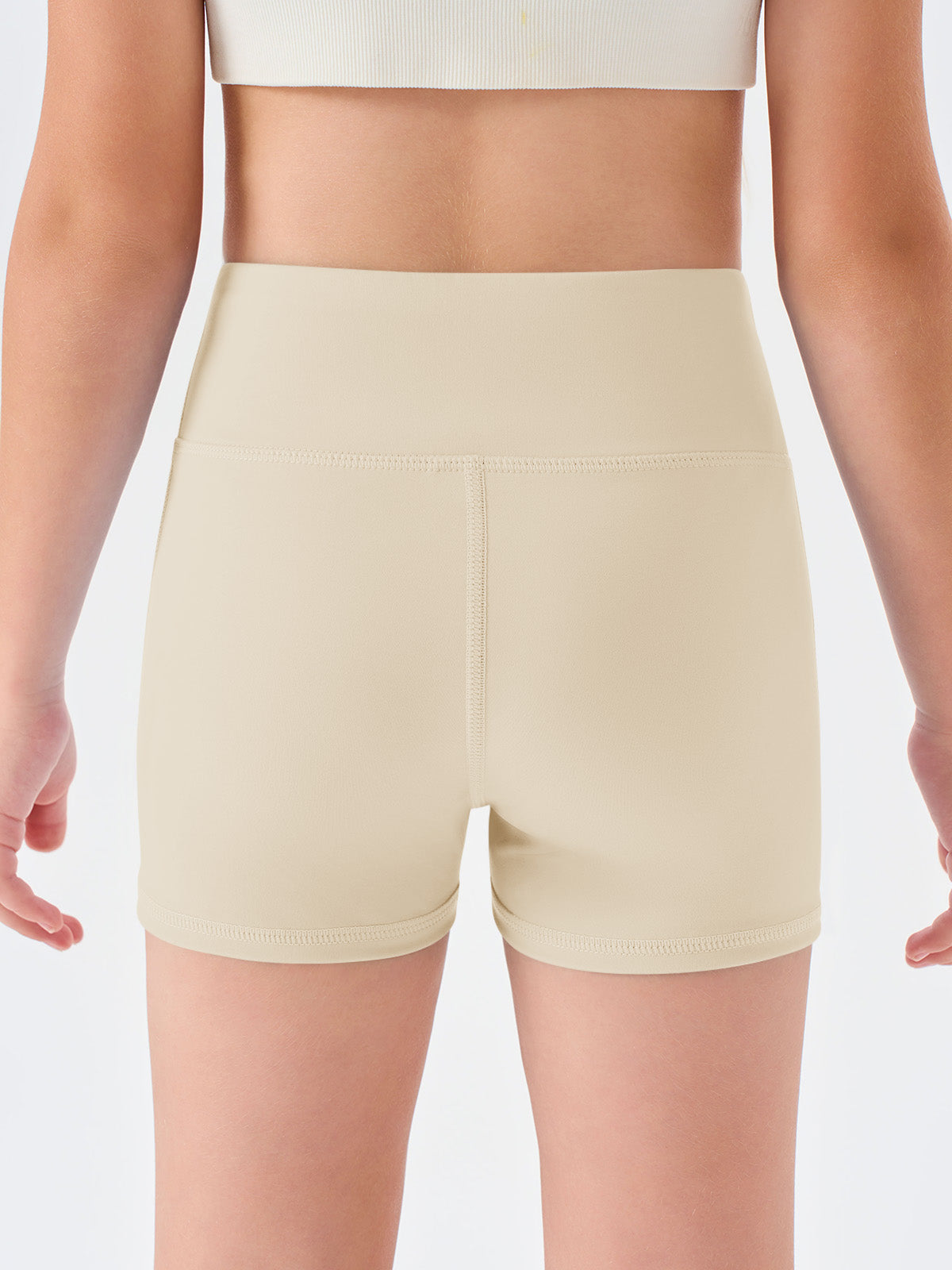 Halomorning Girls Nude High Waisted Athletic Shorts