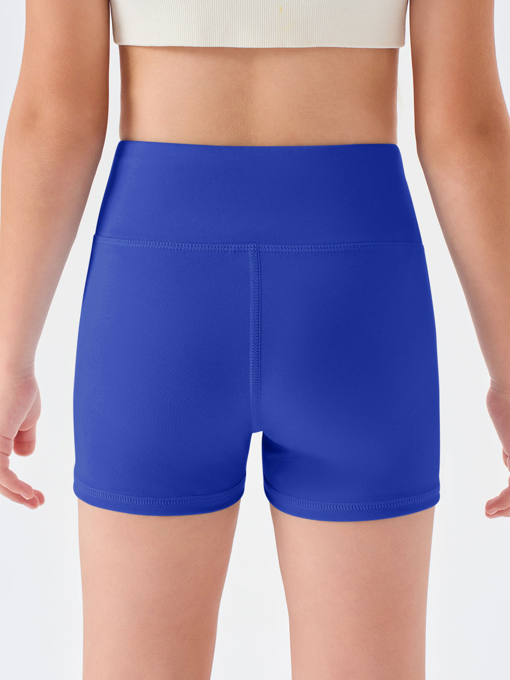 Halomorning Girls Blue High Waisted Athletic Shorts
