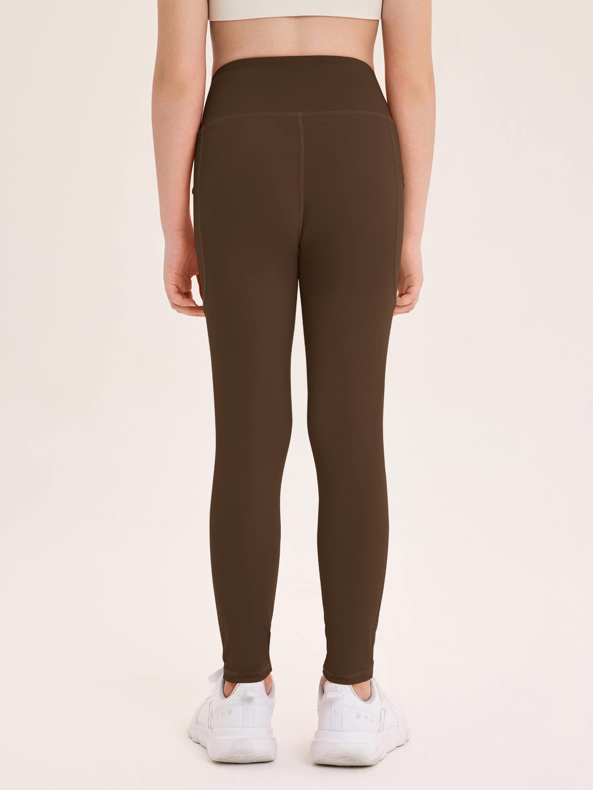 Halomorning Girls Brown Athletic Leggings