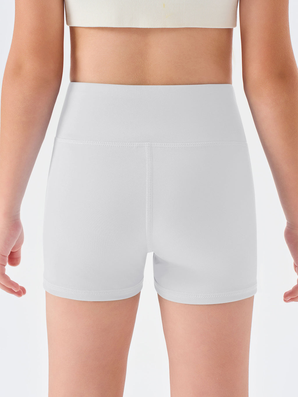 Halomorning Girls White High Waisted Athletic Shorts