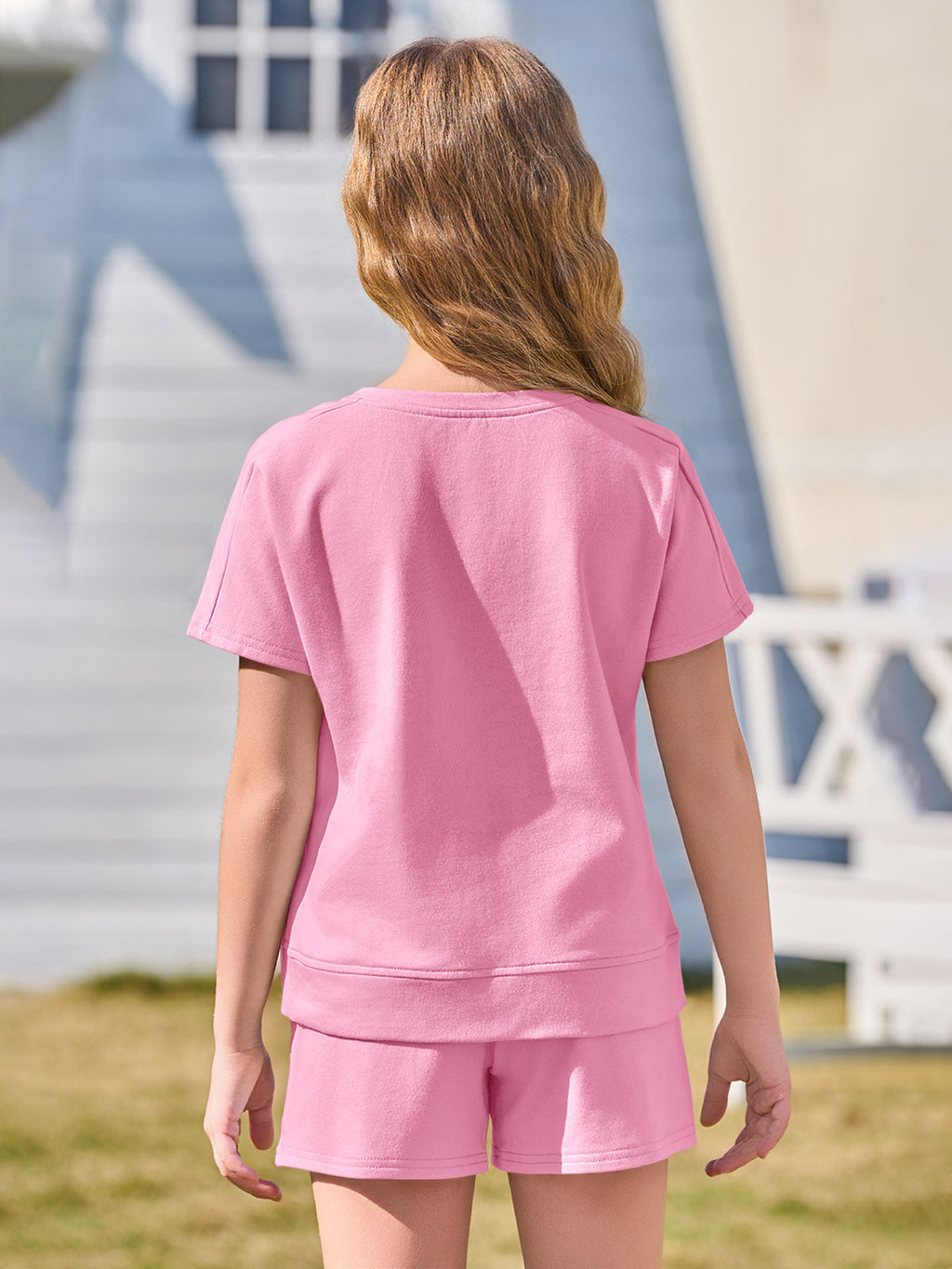 Halomorning Girls 2 Piece Pink Summer Outfits