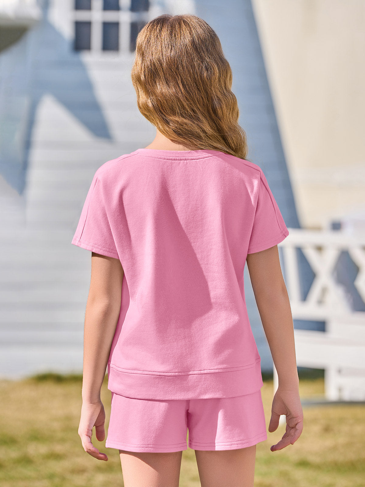 Halomorning Girls 2 Piece Pink Summer Outfits