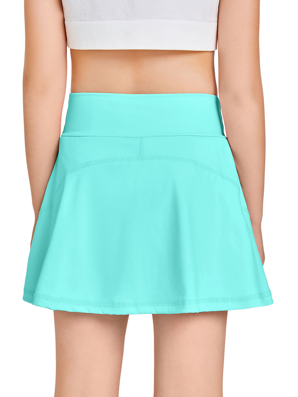 Halomorning Kids Blue Green Workout Running Skirt
