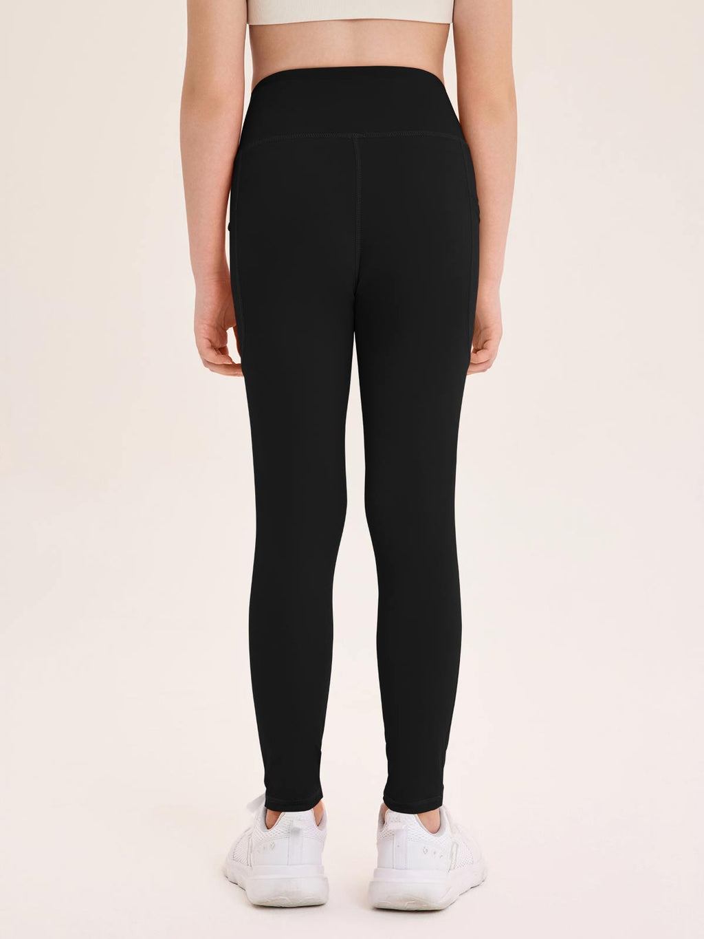 Halomorning Girls Black Athletic Leggings