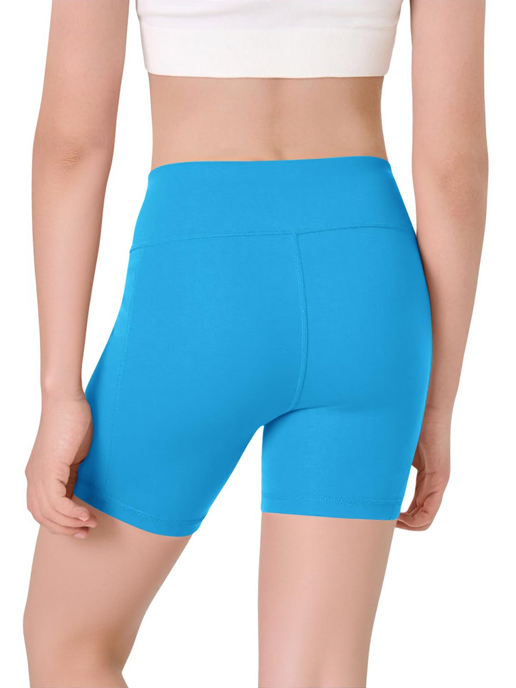Halomorning Girls Blue Athletic Workout Shorts