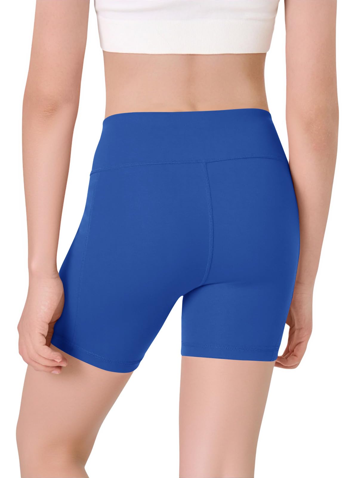 Halomorning Girls Royal Blue Athletic Workout Shorts