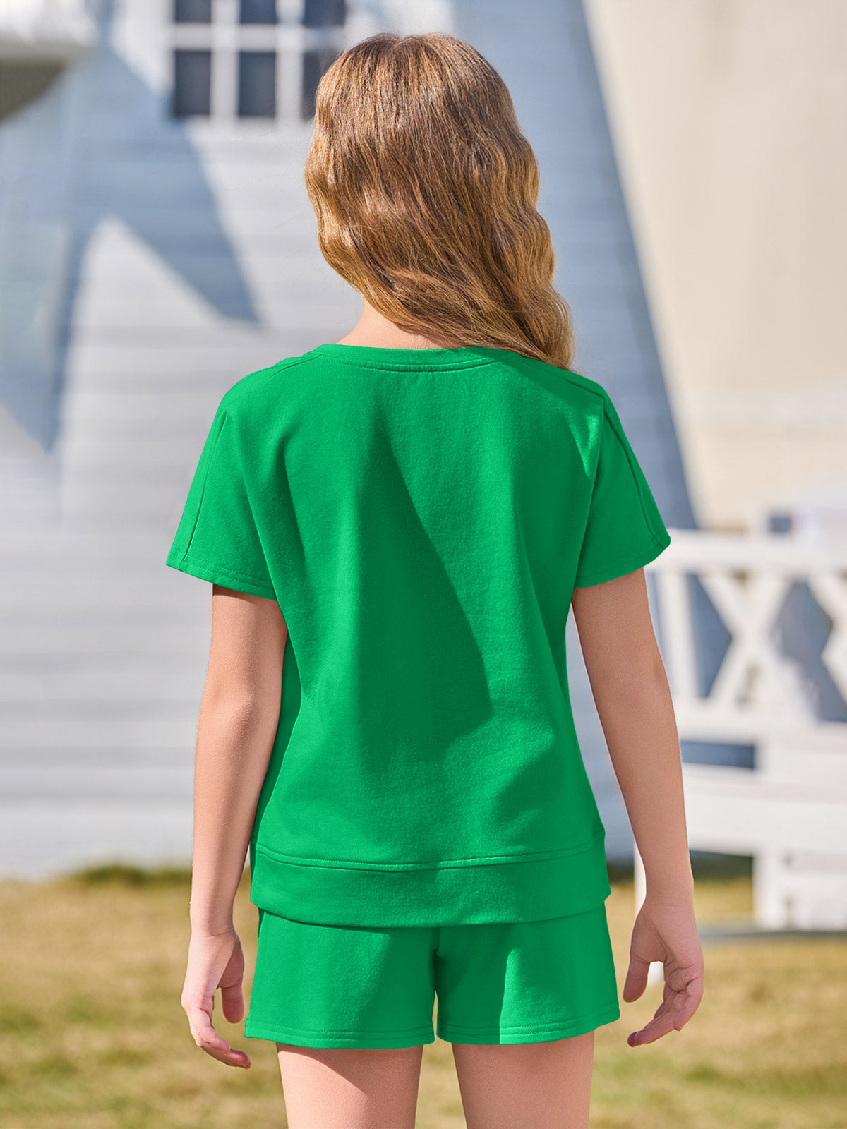 Halomorning Girls 2 Piece Green Summer Outfits