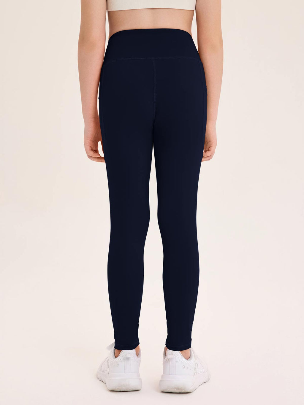 Halomorning Girls Navy Blue Athletic Leggings